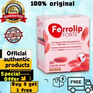 【buy 3 free 1】 Ferrolip FORTE 补铁复合维生素补充剂 柠檬味,改善贫血/Ferrolip FORTE iron supplement complexdtox inayah 