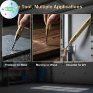 VHDD Professional Metal Automatic Center Punch 5/6 Inch Spring Loaded Tool for Woodworking Metal Dri