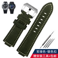 อุปกรณ์เสริมนาฬิกาหนังแท้ผิวหยาบดัดแปลงเหมาะสำหรับ G-SHOCK คาสิโอเหล็กขนาดเล็ก gm110 gm2100 5600