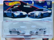 Hobby Store xe mô hình Hot Wheels Premium Set Nissan Skyline GT-R R32 - Nissan Skyline GT-R R34