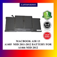 Macbok Air 13" A1405 Original Replacement Battery For A1369 A1466 (2011-2012)