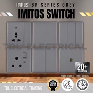 IMITOS BR SERIES SWITCHES & SOCKET OUTLET (GRAY) (SIRIM)
