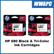 HP680 HP 680 680K Black  680C Tri-Color Original Ink Advantage Cartridges for HP2135 and HP2676 Inkjet Printer