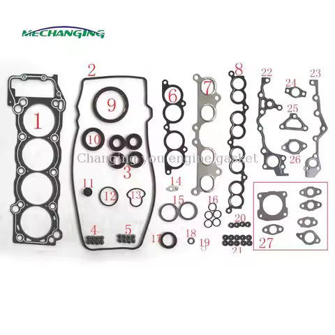 3RZ 3RZFE FOR TOYOTA HILUX II Pickup HIACE IV 4 RUNNER 2.7 Engine Gasket Engine Rebuilding Kits 0411