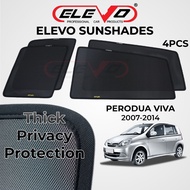 ELEVO Perodua VIVA Magnetic Sunshade (4pcs)  UV Protection Magnet Car Window Shade