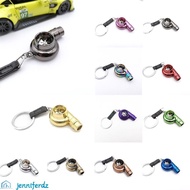 JENNIFERDZ Turbo Key Chain with Sound, Alloy INS Car Whistle Sound Keyring, Unique Multicolor Mini Key Buckle Gifts