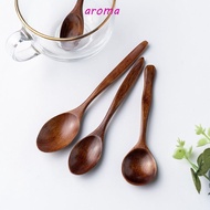 AROMA Wooden Spoon Ice Cream Non Scratch Tableware Kitchen For Soup Cooking Tea Coffee Coffee Spoon