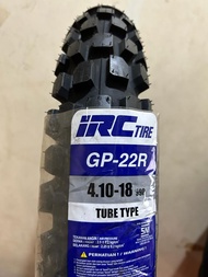 BAN LUAR IRC 4.10-18 TRAIL BELAKANG RING 18 GP-22R NON TUBLES
