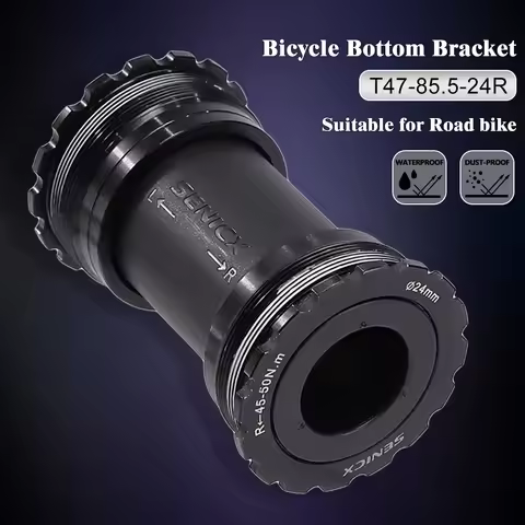 Bike T47 Bottom Bracket Road Bike Bottom Bracket Five-way 85.5mm Axis 24mm T47 BB for Shimano/SRAM G