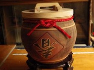 (頂級品木紋滿)頂級 8斤1080元 米甕 米缸 米桶 米箱 老茶 普洱茶 聚寶 甕