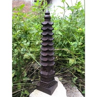 【ks1480.my】 已开光越南沉香木木雕文昌塔红木雕刻工艺品千佛塔财运亨通客厅办公摆件Vietnam sinewood wood carving Wenchang Pagoda mahogany 