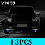 Vtear For ORA GOOD CAT / FUNKY CAT 2021 2022 2023 Automotive exterior stainless steel decorative acc