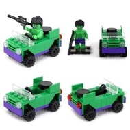 Lepin Hulk Figure Vehicle Set