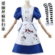 Halloween Alice in Wonderland Maid Cosplay Costume