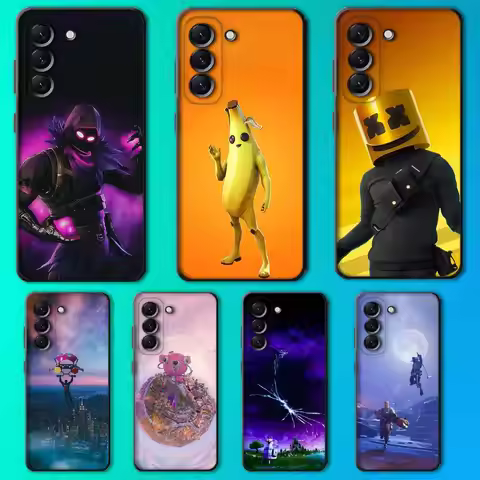 M-Midas F-Fortnite Phone Case For Samsung Galaxy A13,A21s,A22,A31,A32,A52,A53,A71,A80,Soft Black She