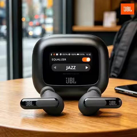 JBL Live Beam 3 TWS Wireless Bluetooth 5.3 Earphones 1.45" Touch Audio Noise Cancelling 48H Playtime