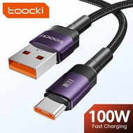 Toocki 1M 2M 3M Fast Charging USB Type C Cable 60W 100W USB C To Type C Cable PD Charger Cable Data 