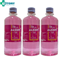 แอลกอฮอล์ แอลซอฟฟ์พิ้งค์ Alsoff Pink สีชมพู 450ml. แพ็ค 3ขวด