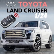 Ready1:24 Model toyota Land Cruiser LC300 GXR Sound and Light remote Key Diecast Model License