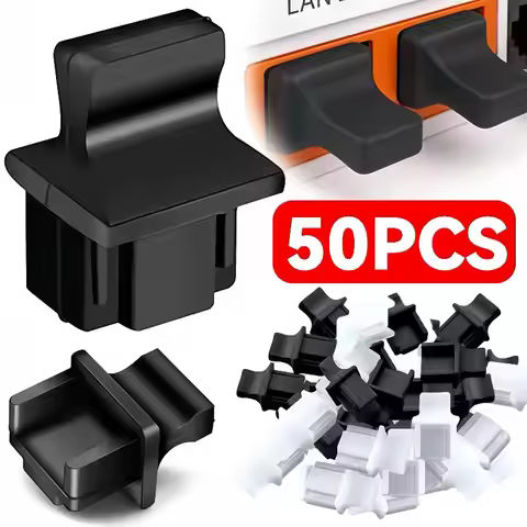 For RJ45 Dust Plug Silicone Ethernet Port Cover Cap Anti Dust Protectors for PC Laptop Router Switch