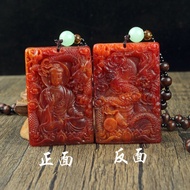 Chinese Style Sweater Chain Kowloon Guanyin Meaning Beautiful Men Women Necklace Pendant Winter with