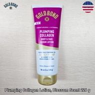 Gold Bond® Plumping Collagen Lotion Blossom Scent 226 g โลชั่นเซรั่มบำรุงผิวหน้าและผิวกาย