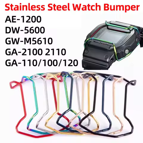 Stainless Steel Watch Bumper For Casio DW5600 5610 AE1200 GW-5000 5035 GW-M5610 GA-2100/B2100 GA100/