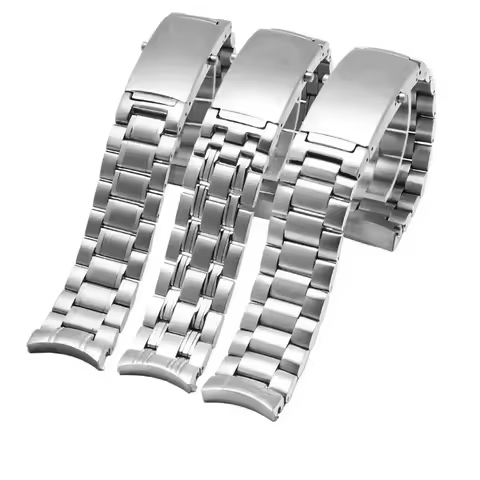 904L Stainless steel watchband 18mm 20mm 22mm Silver Watch Band For omega strap seamaster speedmaste