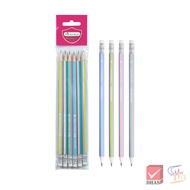 Master Art Pencil Black HB Ribbon 6 Pieces