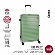 28" (FRONT OPEN LUGGAGE) JAPANESE CONCEPT EXPANDABLE ANTI-THEFT ZIPPER (SAMEL FGD 432)