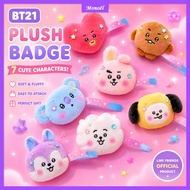 [LINE FRIENDS] BT21 Plush Badge Character Brooch Pin Plush Keychain Collectible