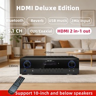 5.1-Channel Home Karaoke Amplifier — Bluetooth Stereo Amplifier — Optical & Coaxial Inputs — Home Th