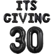 (SG Seller) 30th Birthday Decoration, Black 30th Birthday Balloon Thirtieth Decoration Set Decor Kit