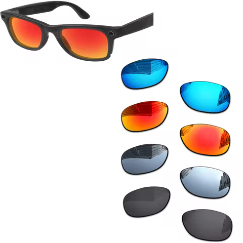 Nexpolarised Polarized Replacement Lenses Compatible with Ray-Ban Meta Wayfarer RW4008 53mm RW4008-5