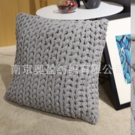 Nordic Sofa Cushion ins Pillow Thick Yarn Braided Knots European Style Decoration ins Style
