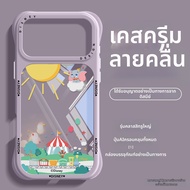 SENGOU | เคสใสสีส้มสำหรับ iPhone 17 Pro Max และ 16 Pro
