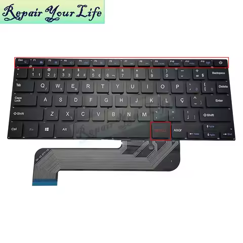 Brazil Brazilian Keyboard/teclado MB27716023 XK-HS002 K3103 YXT-NB93-64 277-16-05 YT-277-16-05 K2919