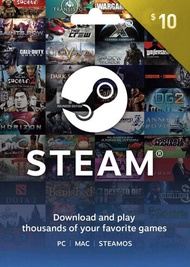 บัตร Steam Wallet Gift Card $10 (for US Account)