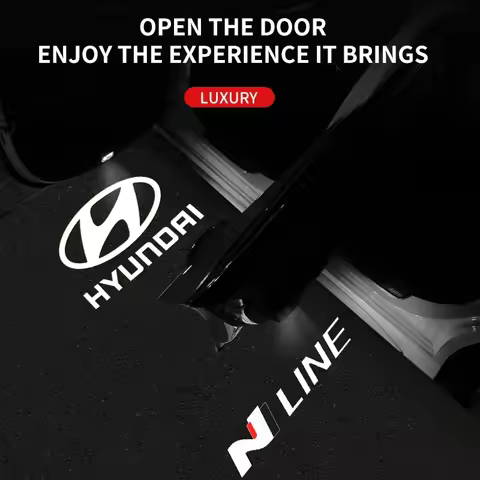 2pcs Car Door Lights Projector Lights LED Laser Ghost Shadow Welcome Lights For Hyundai Sonata 8 SON