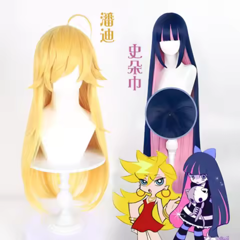 Anime Panty & Stocking with Garterbelt Cosplay Wig Stocking Anarchy Panty Anarchy Cosplay Wig Stocki
