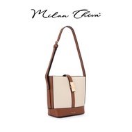 Milan Chiva  กระเป๋าทรงถัง กระเป๋าสะพายสำหรับผู้หญิง  กระเป๋าแฟชั่นสะพายไหล่ (MC-460)