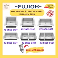 [SG SELLER] Fujioh FZ-SN50 Series Top Mount Stainless Steel Kitchen Sink ( Free Delivery )