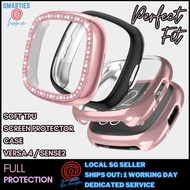 Full Protection Fitbit Sense 2 / Versa 4 Case Cover .Soft TPU Screen Protector Case For Fitbit Sense