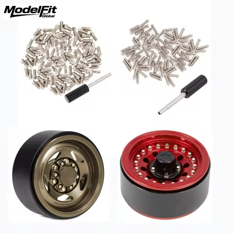 100pcs M2 M3 Steel Scale Beadlock Ring Screws For 1/10 RC Crawler Car TRX4 Axial SCX10 AXI03007 VS4-