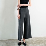 This Is April Hadrian Pants Minimalist Office Look Dark Grey and Dark BrownWanita