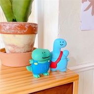 AirPods Gen1-Gen2-Pro Case Blue Dinosaur Green Kiscosila (i9s i11 i12)