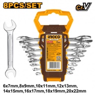 INGCO HKSPA2088 8pcs Spanner Set 6-22mm