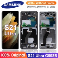 6.8'' Original S21 Ultra Display with Frame, for Samsung Galaxy S21 Ultra 5G G998 G998B/DS Lcd Displ