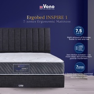 Vono Ergobed Inspire 1 Mattress (Tilam Vono) | 15 years Warranty | 100% Natural Latex | Ergonomic Ma
