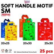 Plastik Hajatan 20x25 20x30 25x30 Motif SELAMAT MENIKMATI TERIMA KASIH isi 25 Softhandle Bag